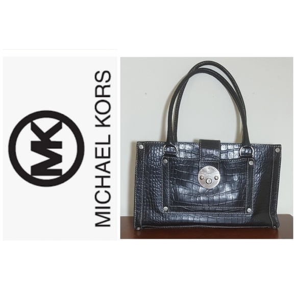 Michael Kors Handbags - Large vintage Michael Kors crocodile briefcase/bag